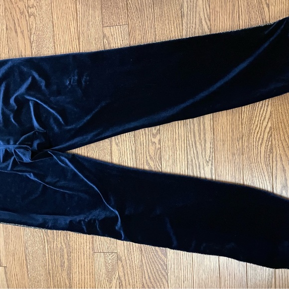 MOTHER REVOLVE The Velvet Lounger Ankle Velour Track Pants in Navy - Picture 13 of 16